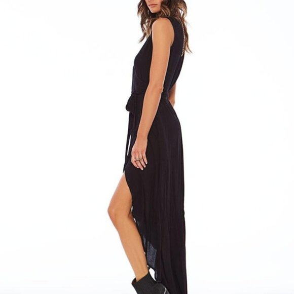 L SPACE Black Twilight Wrap Dress - Picture 2 of 7